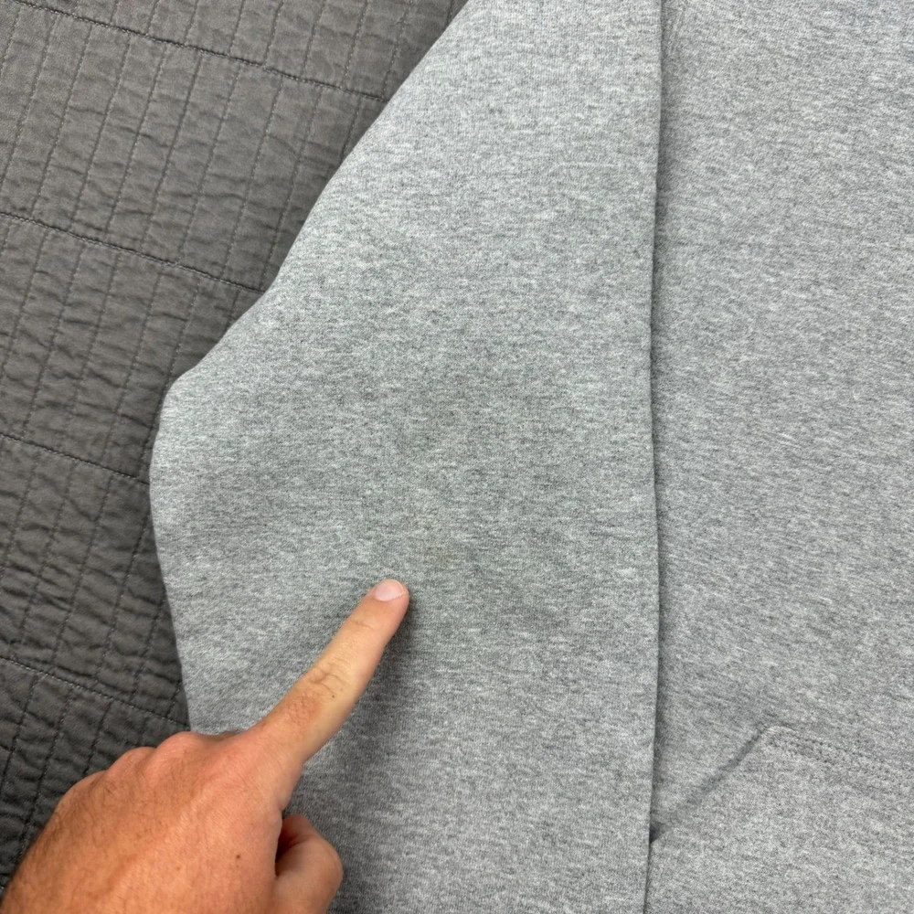 Carhartt Hoodie Men Medium Gray Sweatshirt‎ Original Fit Workwear Distressed